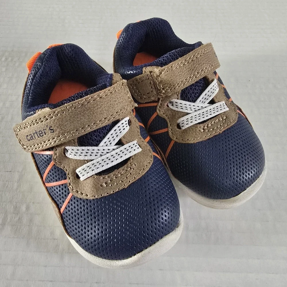 Carter's Toddler  Kit-bp First Walker Shoe Sneaker Size 3.5 Boy Girl